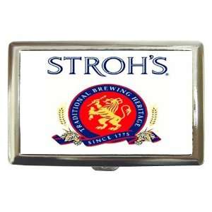  Strohs Classic Beer Logo Cigarette Case 