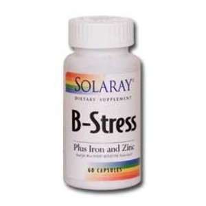  B Stress plus Iron and Zinc 60 Caps   Solaray Health 
