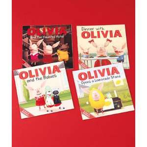  SET OF 4 OLIVIA BOOKS 