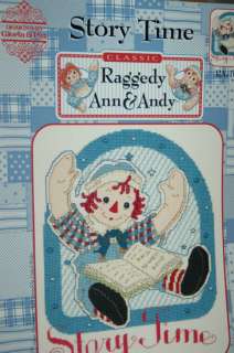 Raggedy Ann & Andy Story Time cross stitch  