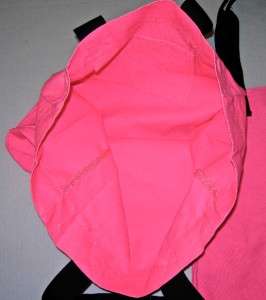 Victoria Secret PINK Love Heart Print Canvas Beach Tote Purse Bag RARE 