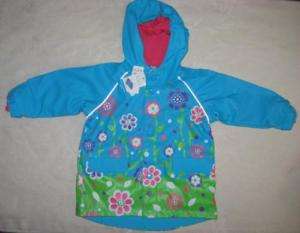 NWT Girls sz 3 3T CHILDRENS PLACE Raincoat Jacket Outerwear Blue 