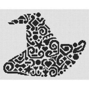  Tribal Witch Hat   Cross Stitch Pattern: Arts, Crafts 