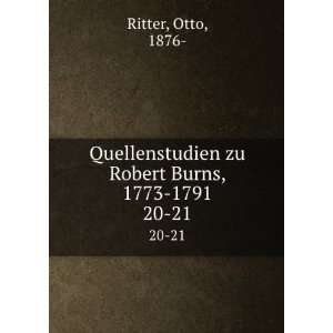   Zu Robert Burns, 1773 1791 (German Edition) Otto Ritter Books