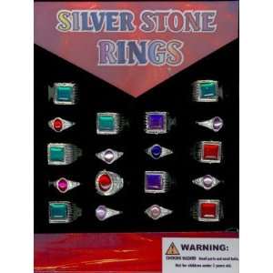  Stone Rings 1 Vending Machine Capsules w/Display Card 