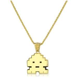   Shadow Series Gold Plated Brass Stoney Invader Pendant Necklace, 25