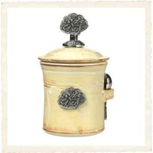   Crosby & Taylor Butter Pecan Salt Pot   Dragonf: Patio, Lawn & Garden