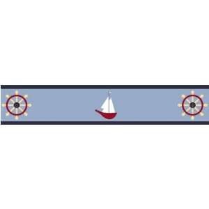  Come Sail Away Wallpaper Border by JoJo Designs Red: Baby