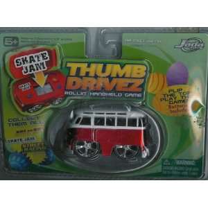   Thumb Drivez Rollin Handheld Game Red Volkswagen VW Bus Toys & Games