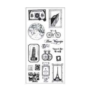  Paper Company Clear Stamps 4X8 Sheet   World Icons World 