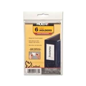  Cardinal HOLDit! Self Adhesive Label Holders   Clear 