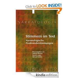 Stimme(n) im Text. Narratologische Positionsbestimmungen (Narratologie 