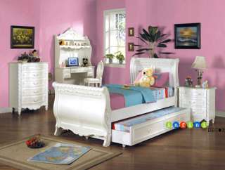 Item Pearl Collection Twin Sleigh Bed ( requires some assembly )