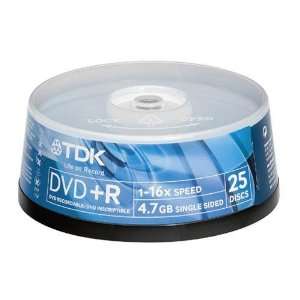  TDK 16X DVD+R Media 50 Pack in Cake Box: Office Products