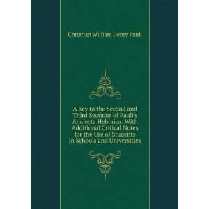   in Schools and Universities Christian William Henry Pauli Books