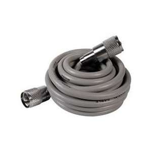 12 RG8X Cable with PL259 Connectors Grey (A8X12 