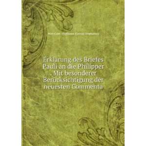   der neuesten Commenta Matt Conr. Stephanus (Conrad Stephanus) Books