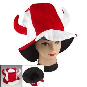  Amico Red White Bull Head Shape Cartoon Hat for Costume 