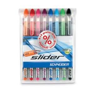  Stride Schneider Slider Viscoglide Rollerball Pens, Blue 