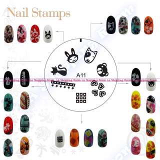  Stamp ENAS design image stamping DIY stencil printing salon stamper 11