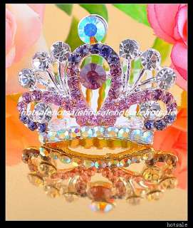 wholesale 24pcs charm Rhinestone Tiara Crown  