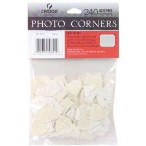   Adhesive Photo Corners 240/Pkg Scrapbook Canson 030674108412  