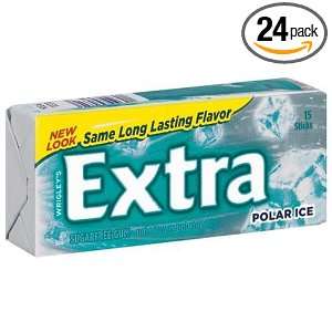 Extra Polar Ice Sugarfree Gum, 15 Stick Plen T Paks (Pack of 24 