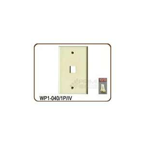  1 Port Wall Plate   Ivory