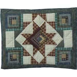   Patchwork Theme Quilted Cottage Star King Sham 21x31