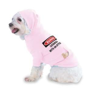 Warning: Catahoula with an attitude Hooded (Hoody) T Shirt with pocket 