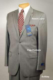 48L Suit Light Gray Stripe WOOL SUIT SEPARATE   SS09  