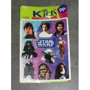  Kids Stickers   Star Wars Characters (4 Sheets 