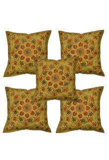 Embroidered Cotton Vintage Indian Art Decor Cushion Covers Pillow 
