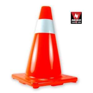   Grade 18 Reflective Safety Cones   Weather/Sunlight/Impact Resistant