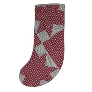  Patch Magic Star Of Light Red Check Stocking, 8 Inch by 21 