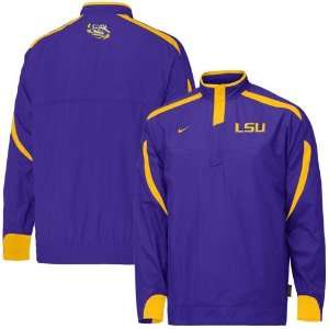   LSU Tigers Purple Scramble Coaches Pullover Jacket