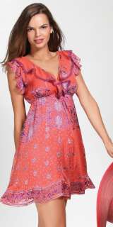 Hale Bob Silk Dress SPRING FLING M 8 10 UK 12 14 NWT  