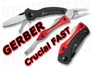 Gerber Crucial FAST Multi Plier Tool 30 000315 **NEW**  