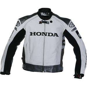  Joe Rocket Honda CBR Leather Jacket   48/White/Silver 
