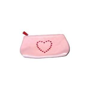  Punched Heart Makeup Tote Bag in Baby Pink: Beauty
