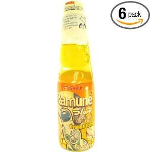 Real Soda Sangaria Ramune Carbonated Soft Drink, Orange, 16.5 Pound 