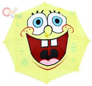 Nick SpongeBob Kids Umbrella Big Face w/Figure Handle  