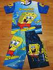 Spongebob Squarepants Patrick T Shirt+Shorts #333 Blue Sz M age 4 6