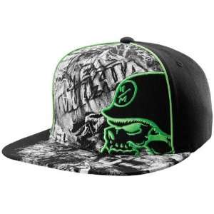  MSR Ordeal Metal Mulisha Hat , Color Black/Green, Size 