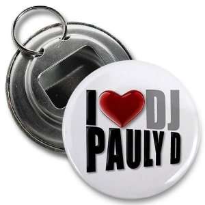 Creative Clam I Heart Dj Pauly D Jersey Shore Fan 2.25 Inch Button 