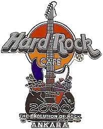 Hard Rock Cafe ANKARA 2000 MILLENNIUM GUITAR PIN LE 200 The Evolution 