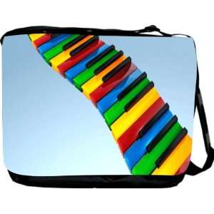  Rikki KnightTM Rainbow Piano Keyboard Messenger Bag   Book 