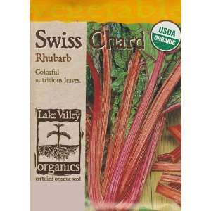  Swiss Chard Rhubarb Seeds   3 grams   Organic Patio, Lawn 