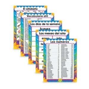  Spanish Chartlet, 17x22, Alphabet/Numbers/Days/Week 