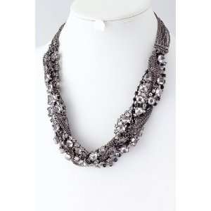  Charmed by Stacy CRYSTAL CHAIN WEAVE NECKLACE Jewelry
